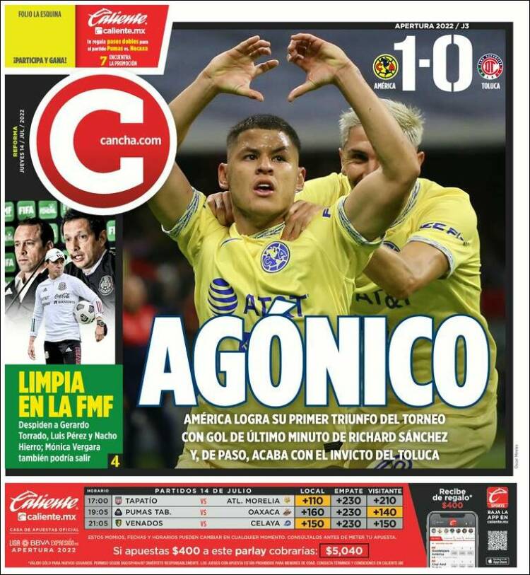 Portada de Cancha (M&eacute;xico)