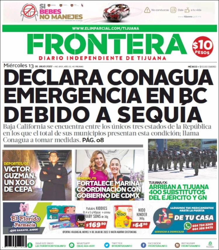 Portada de Frontera (M&eacute;xico)