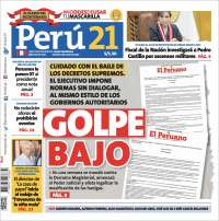 Portada de Perú 21 (Peru)