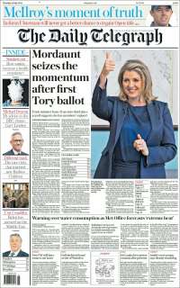 Portada de Daily Telegraph (Royaume-Uni)