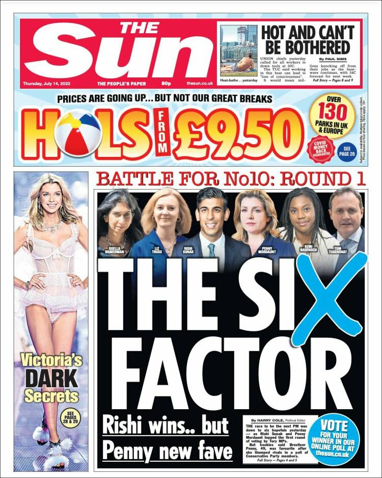 Portada de The Sun (Reino Unido)