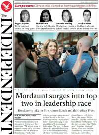 Portada de The Independent (Royaume-Uni)