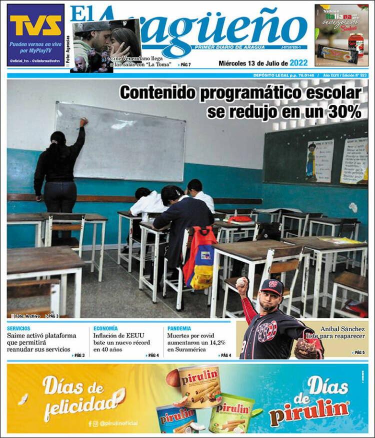 Portada de El Aragüeño (Venezuela)