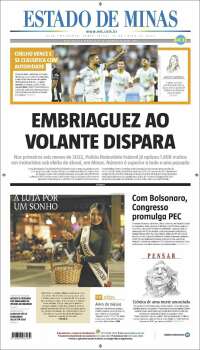 Portada de Jornal Estado de Minas (Brésil)