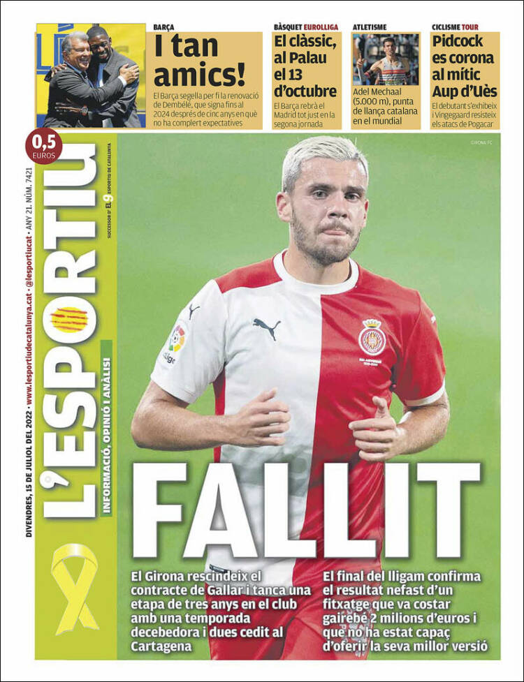 Portada de L'Esportiu : Girona (España)