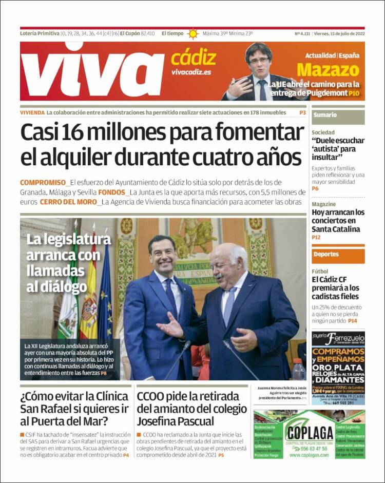 Portada de Información - Cadiz (España)