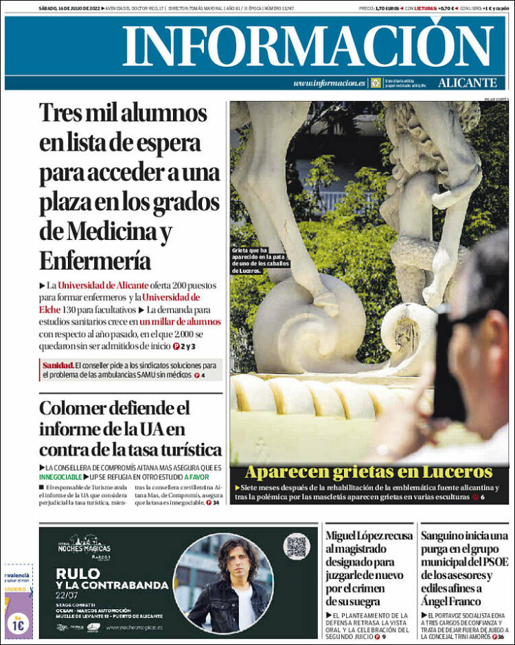 Portada de Diario Información (Espa&ntilde;a)