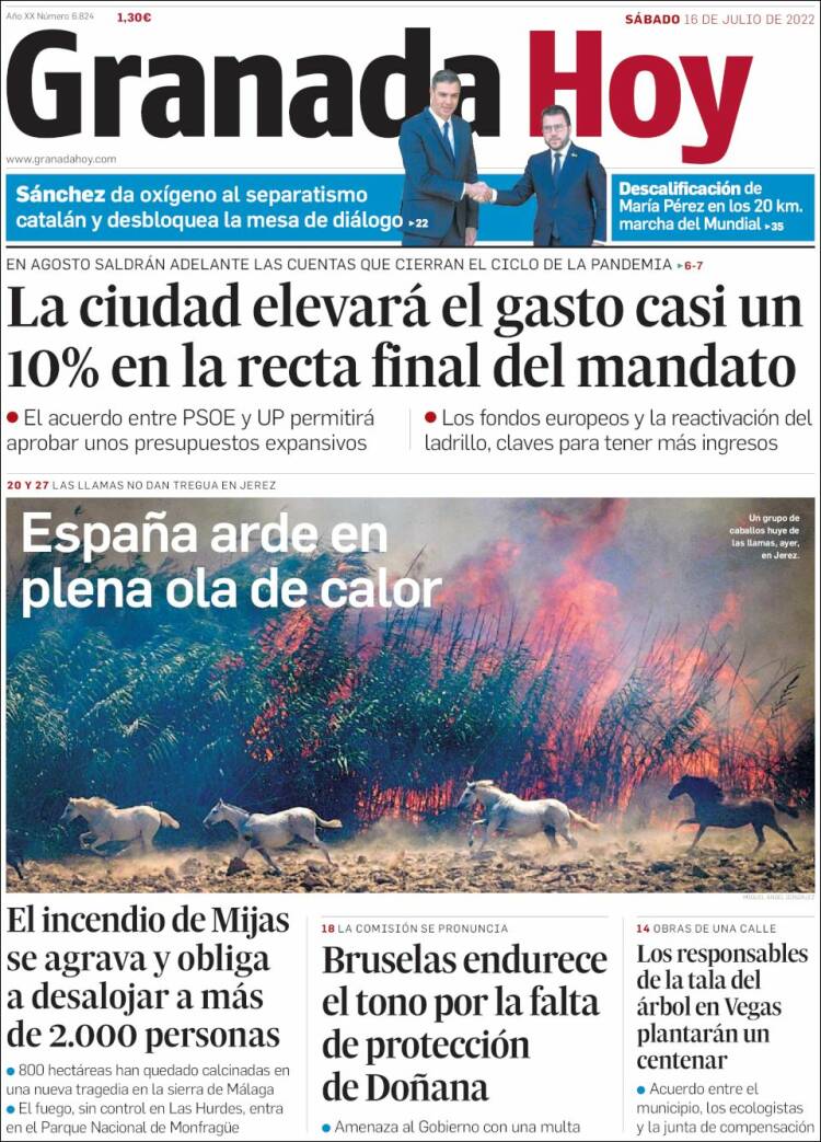 Portada de Granada Hoy (Espa&ntilde;a)