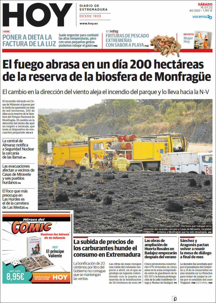 Portada de Hoy - Badajoz (Espa&ntilde;a)