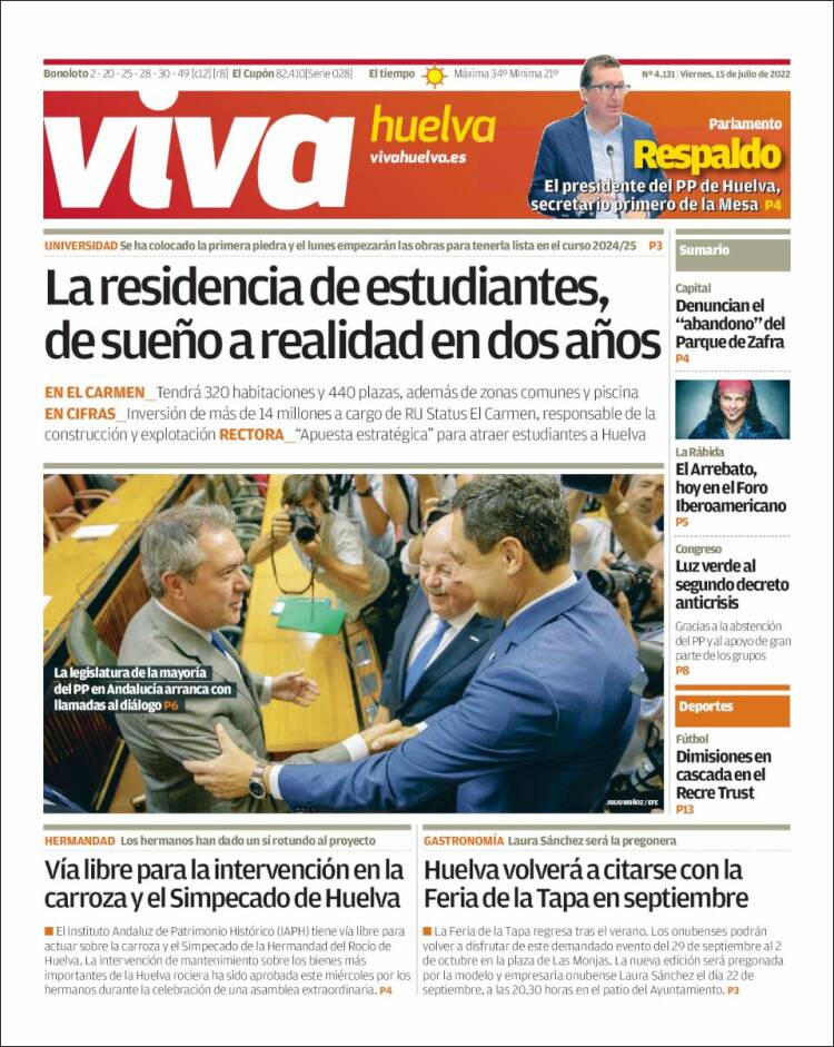 Portada de Viva Huelva (Espa&ntilde;a)