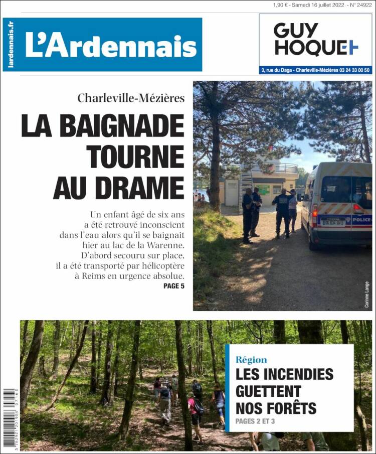 Portada de L'Ardenais (Francia)