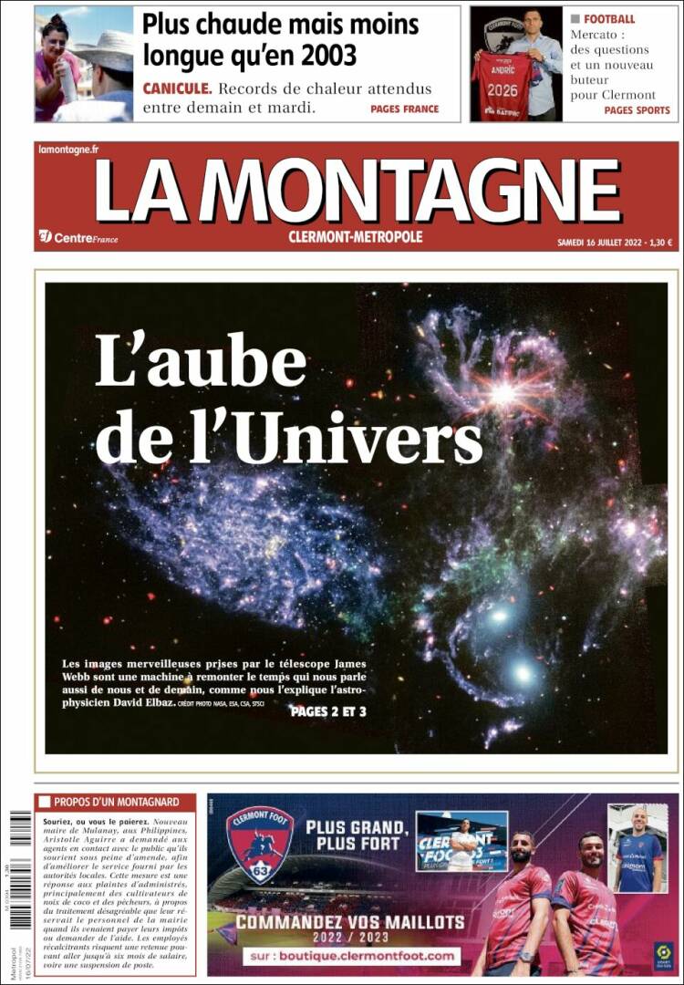 Portada de La Montagne (Francia)