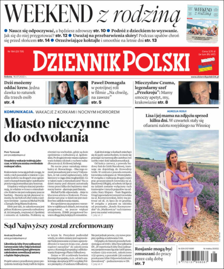 Portada de Dziennik (Polonia)