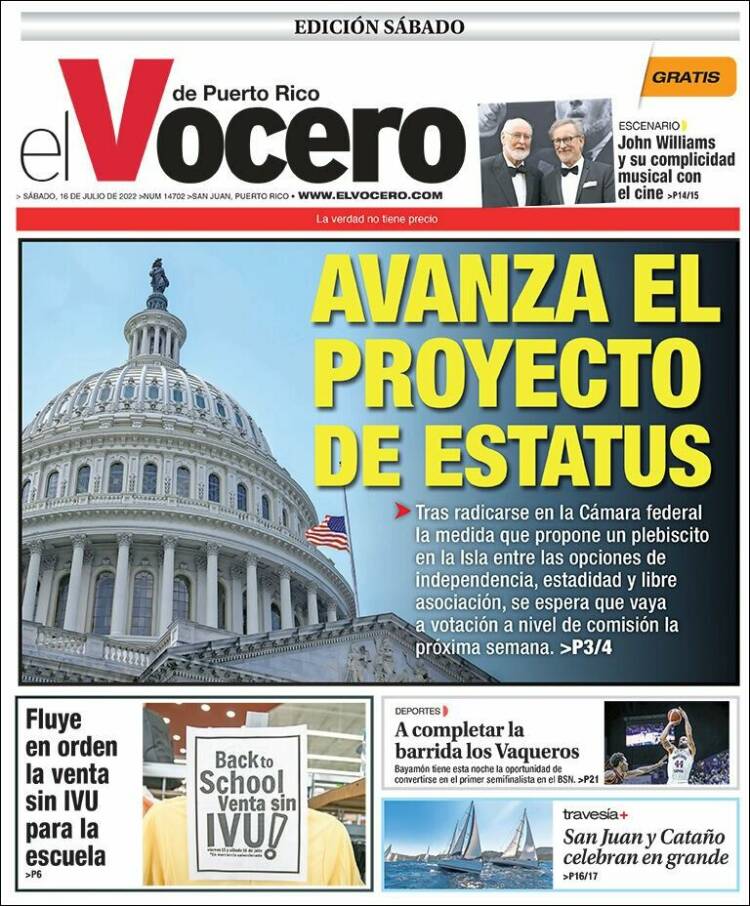 Portada de Vocero (Puerto Rico)
