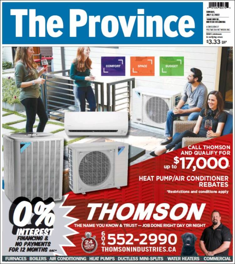 Portada de The Province (Canada)