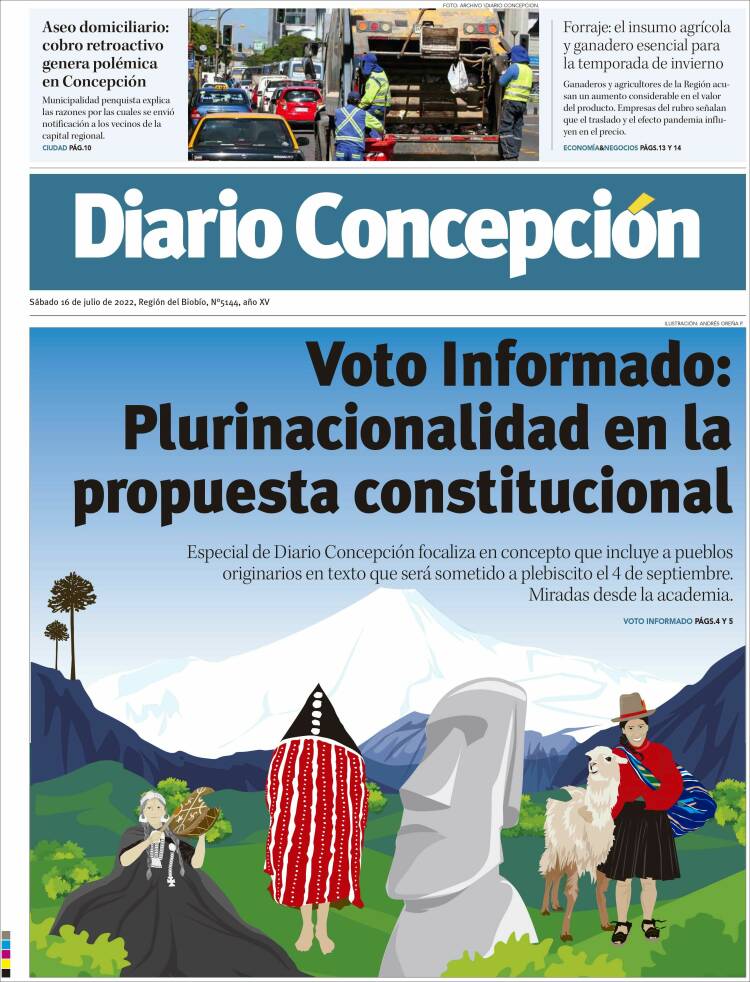 Portada de Diario de Concepción (Chile)
