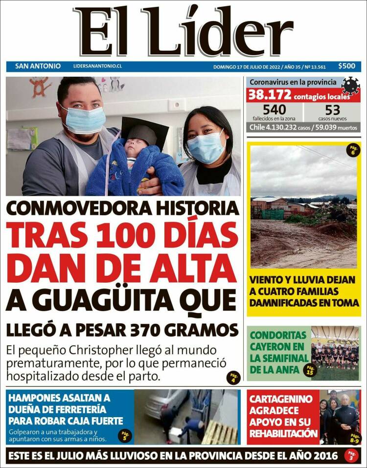 Portada de Lider de San Antonio (Chile)