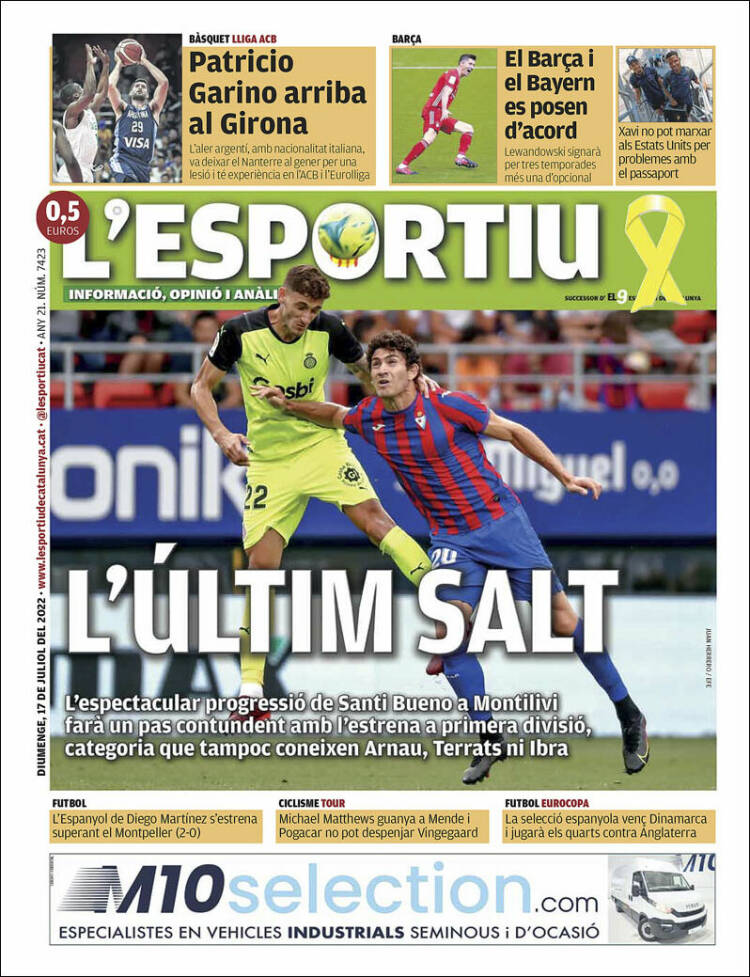Portada de L'Esportiu : Girona (España)