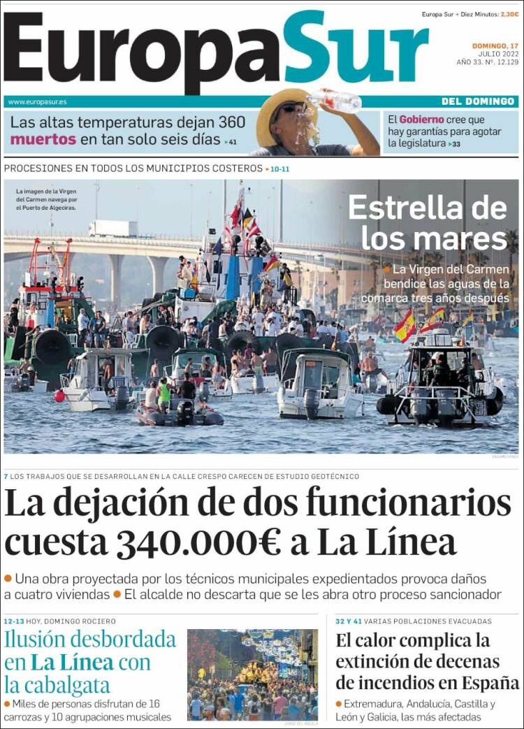 Portada de Europa Sur (España)