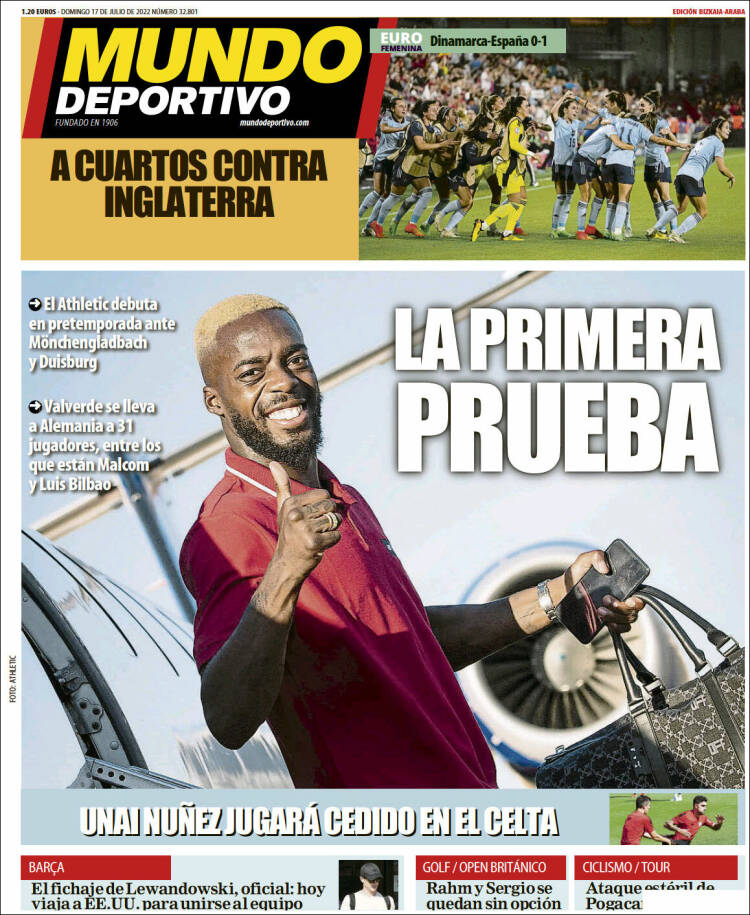 Portada de Mundo Deportivo Bizkaia (España)