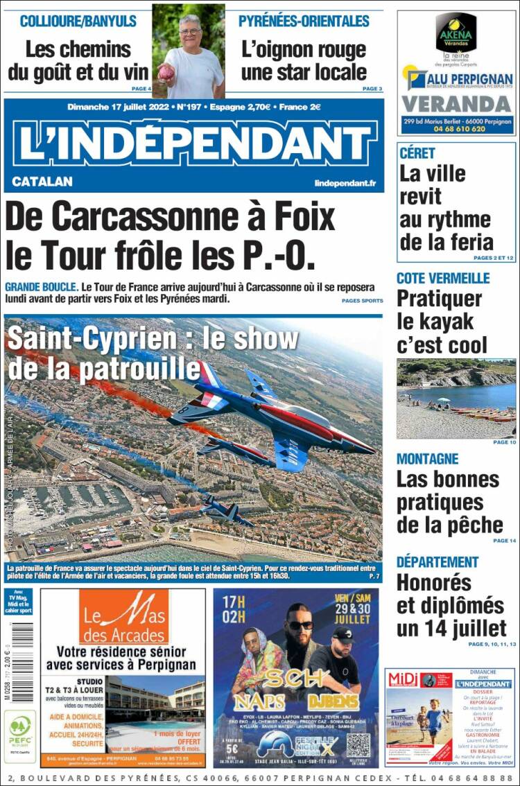 Portada de Le Indépendant (France)