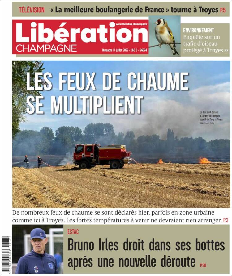 Portada de Libération Champagne (France)