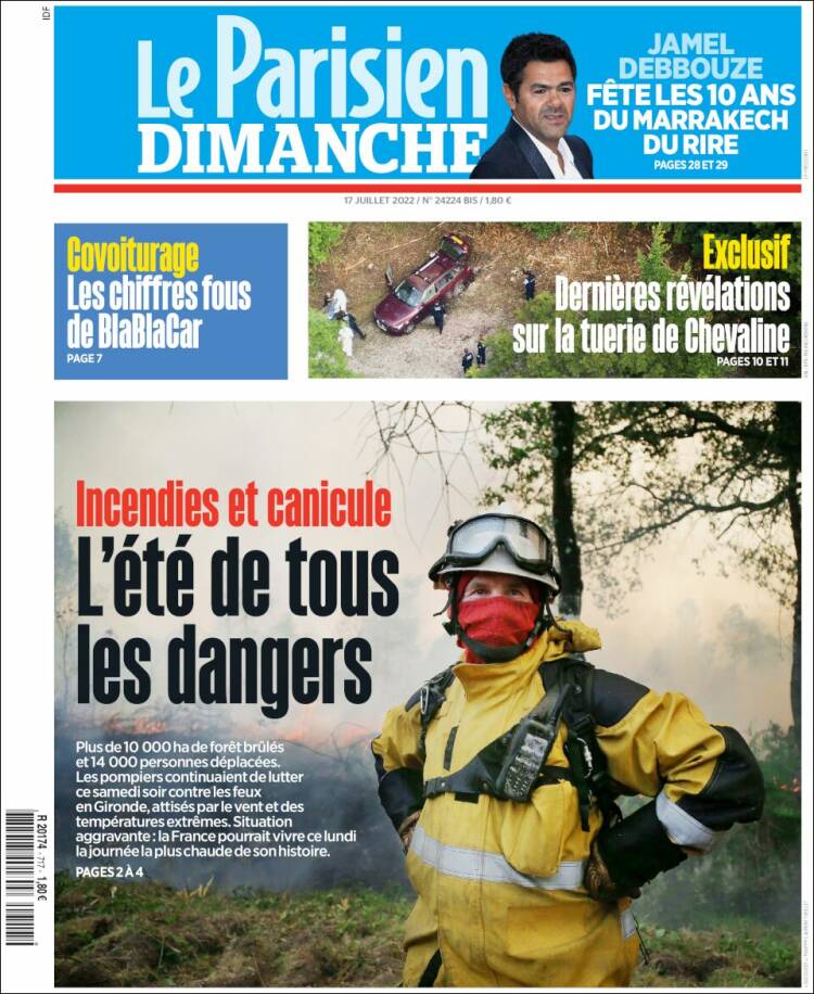 Portada de Le Parisien (France)