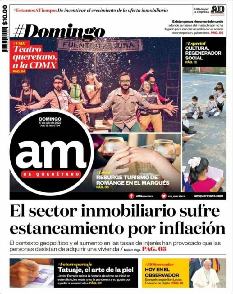 Portada de A.M. Querétaro (México)