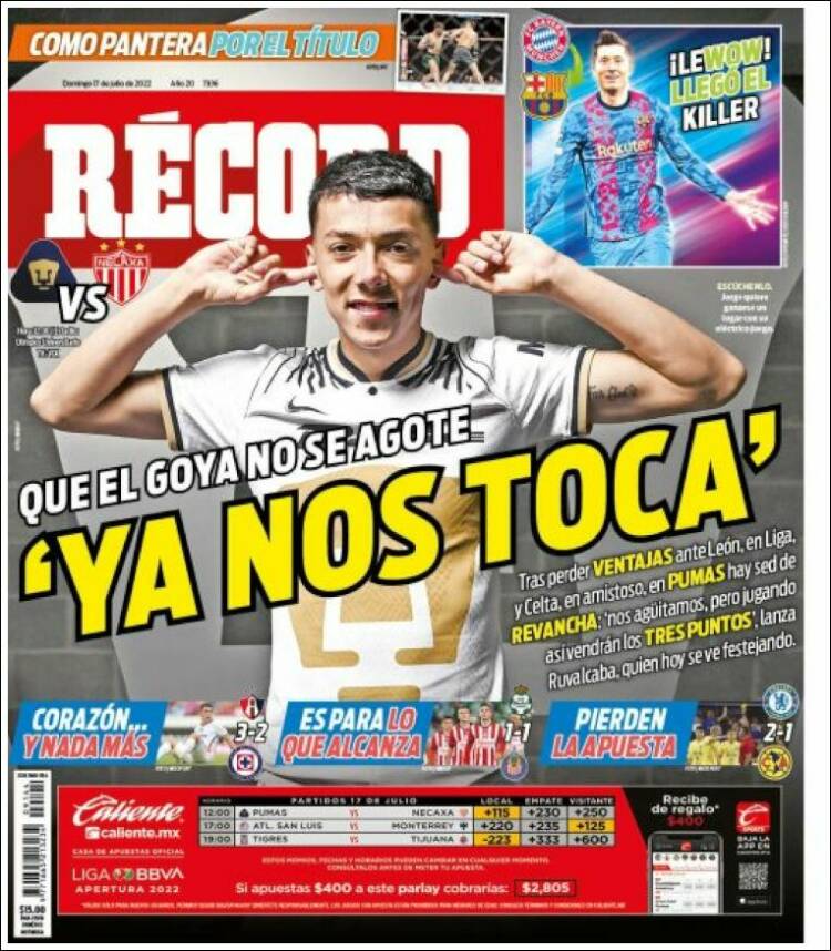 Portada de Record (México)