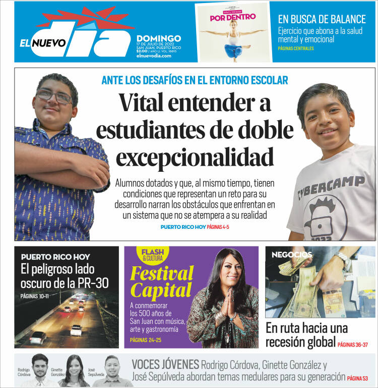 Portada de El Nuevo Día (Puerto Rico)