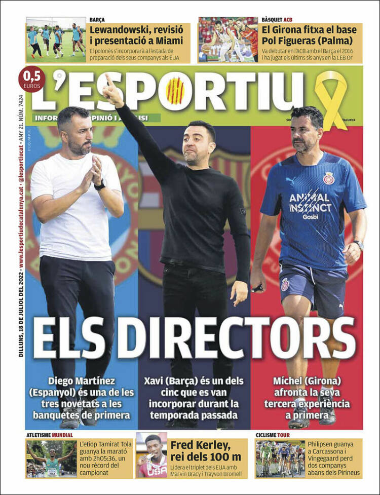 Portada de L'Esportiu : Girona (España)