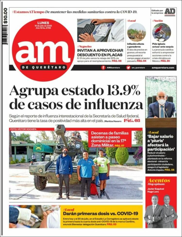 Portada de A.M. Querétaro (México)