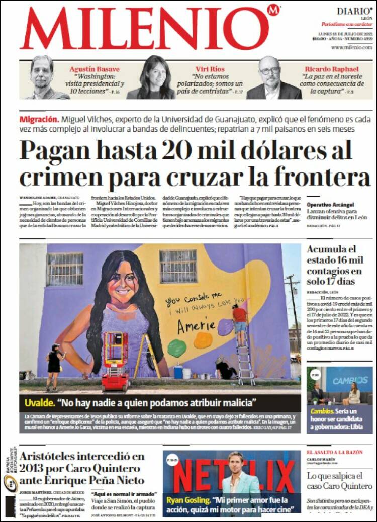 Portada de Milenio de León (México)