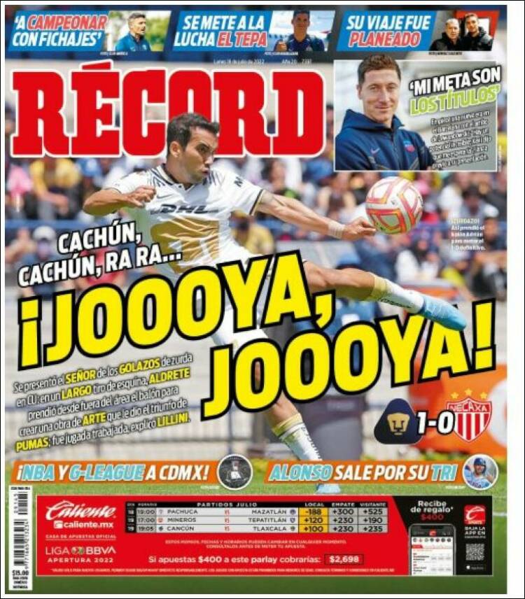 Portada de Record (México)