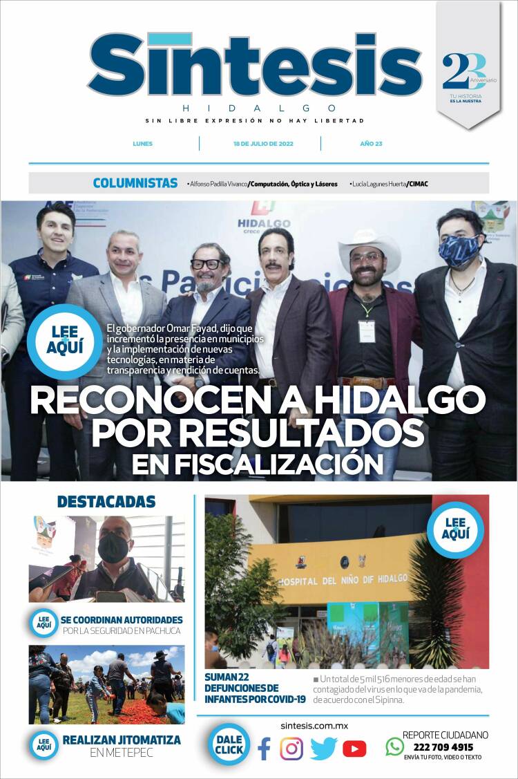 Portada de Sistesis - Hidalgo (México)