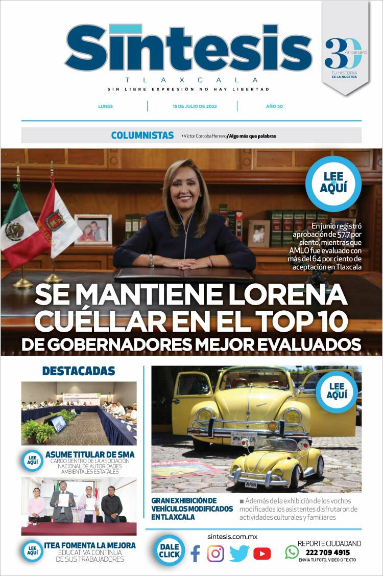 Portada de Síntesis de Tlaxcala (México)