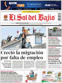 Portada de El Sol del Bajio (México)