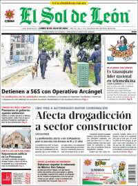 Portada de El Sol de León (México)