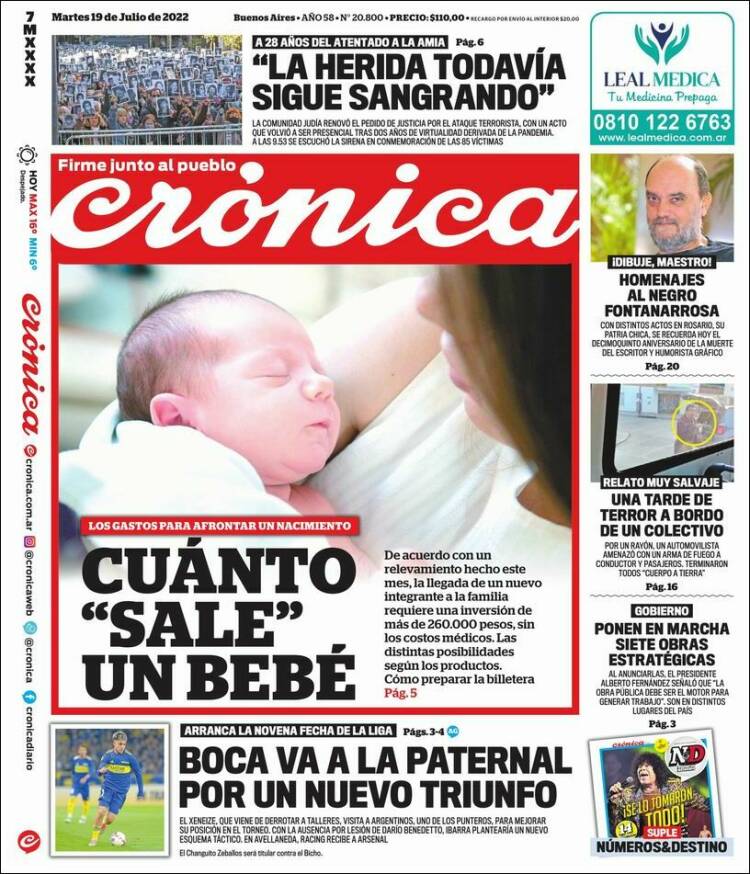 Portada de La Voz del Chaco (Argentina)