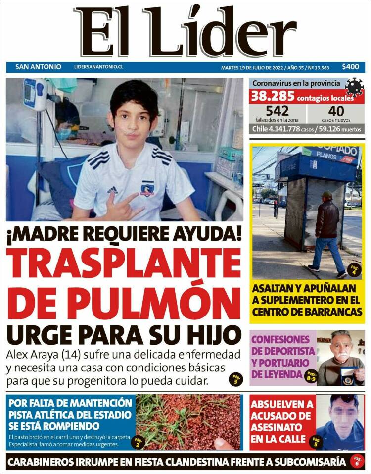 Portada de Lider de San Antonio (Chile)