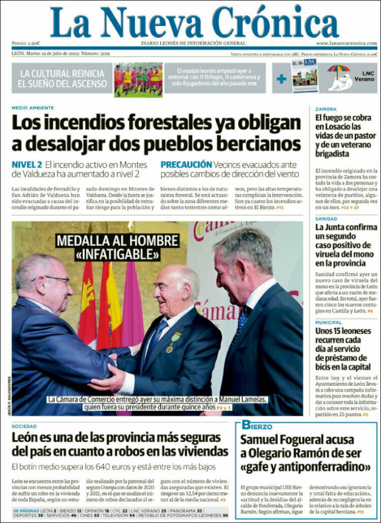 Portada de La Nueva Crónica (España)