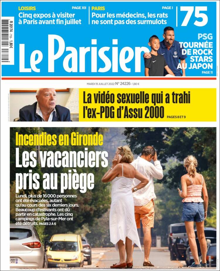 Portada de Le Parisien (Francia)