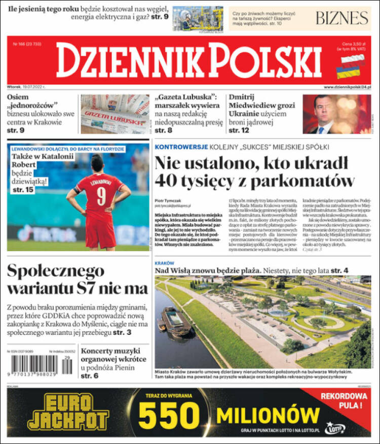 Portada de Dziennik (Polonia)