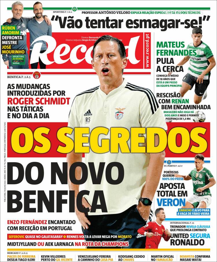 Portada de Record (Portugal)