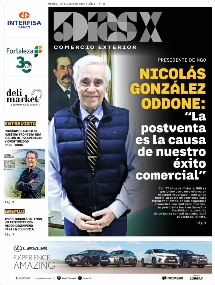 Portada de 5 Días (Paraguay)