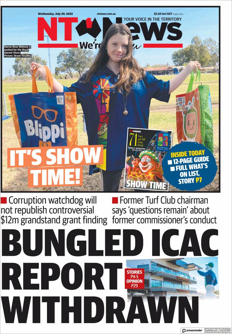 Portada de Northern Territory News (Australia)