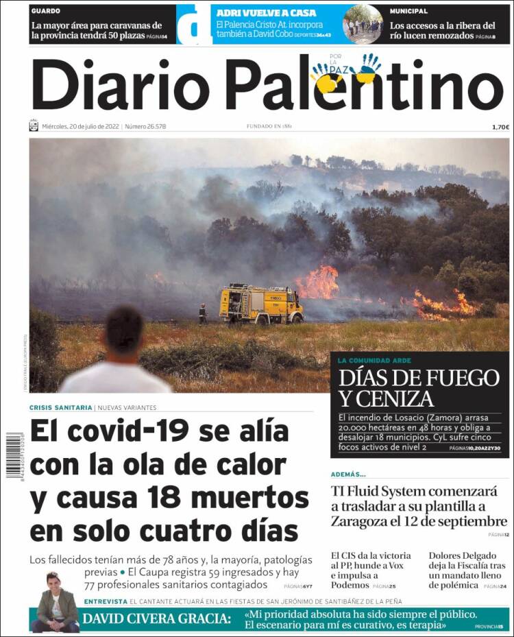 Portada de Diario Palentino (España)
