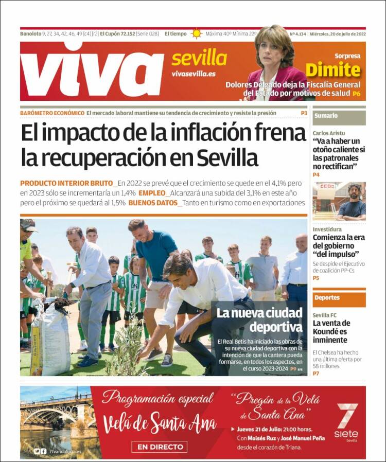 Portada de Viva Sevilla (España)