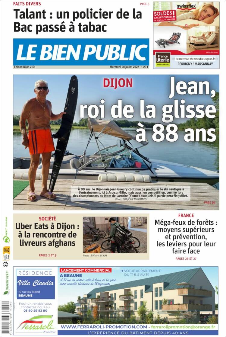 Portada de Le Bien Public (France)