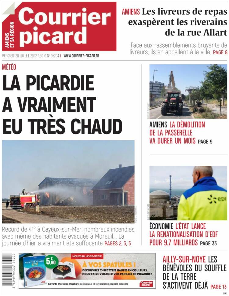 Portada de Courrier Picard (France)